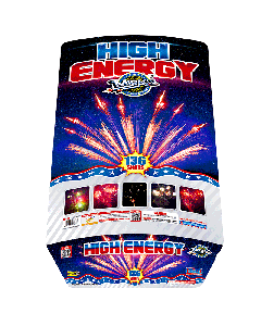 HIGH ENERGY | 136 Shot 500 Gram Zipper Cake By Miracle Fireworks